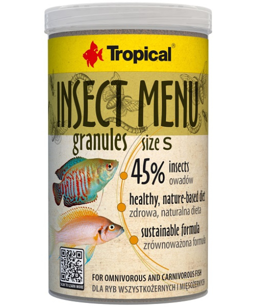Tropical Insect menu 45% granulat 1-2 mm 1000 ml