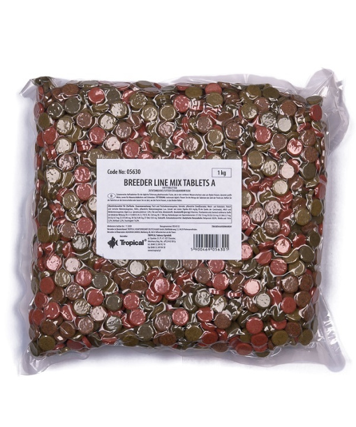 Tropical Breeder line Mix Tab A 1kg "selvklæbende"