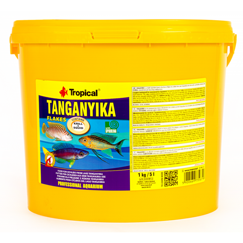 Tropical Tanganyika Fischfutter 1er Pack (21.000 Ml) - Mit Vitamin C, Für Zierfische Aus Dem Tanganjikasee