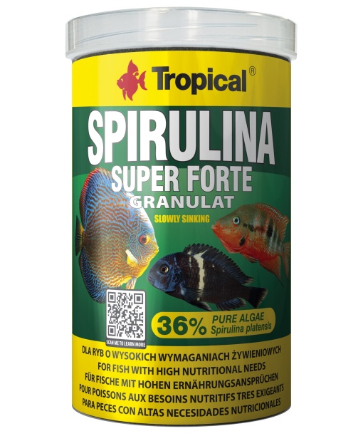 TROPICAL Spirulina Super forte 36% 1000ml Granulat