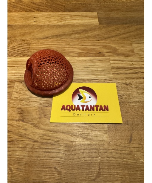 kampfiske seng mørkrød glimmer 1 stk