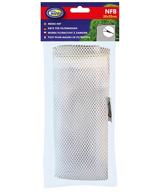 Aqua Nova Filtermedia Netpose med lynlås 30x35cm