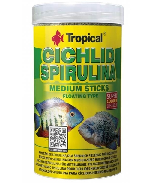 Tropical Cichlid Spirulina medium sticks 1000ml
