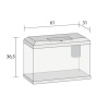 Juwel Primo akvarie 60 liter LED Sort *** Bestillingsvare *** - Billede 2